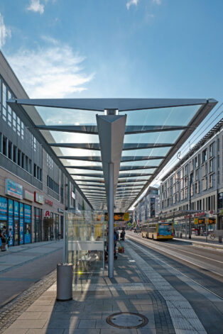 Transparent Tram Stops for Dresden