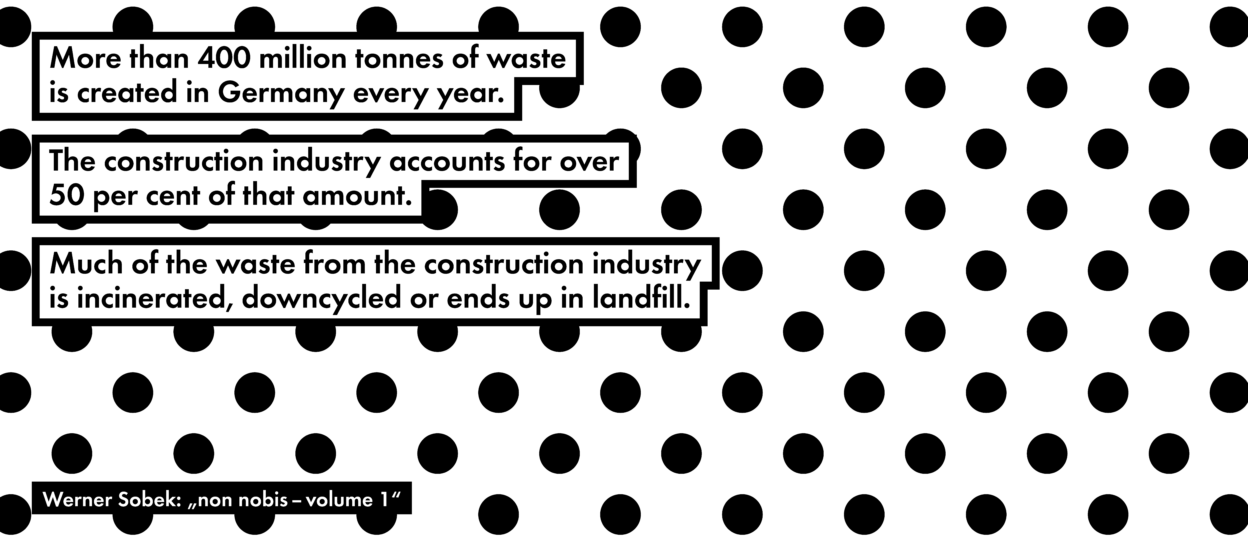Construction industry produces too much waste