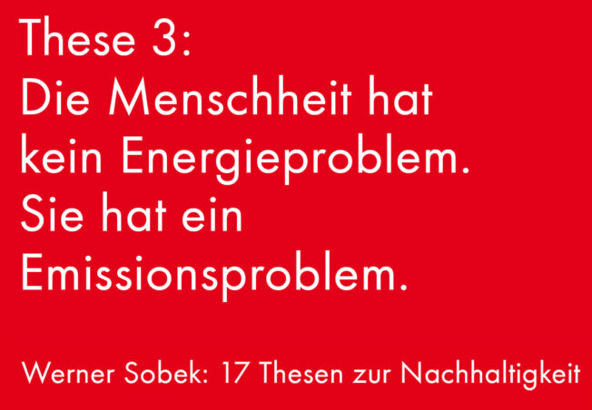 Die Menschheit hat ein Emissionsproblem