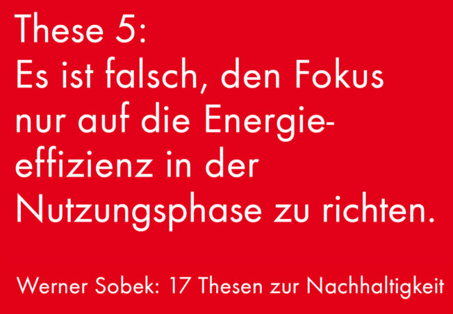 Herstellung ist entscheidend für Bewertung der Energieeffizienz