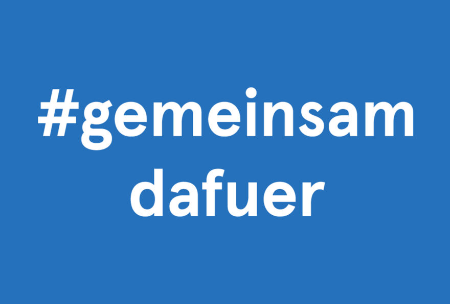 #gemeinsamdafuer